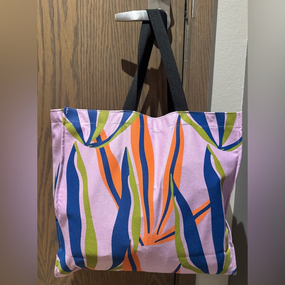 South African Woolworth large Shopping Tote 
Design: Painted Flowers.